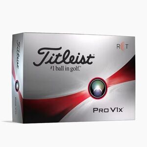New 👉Titleist Pro V1x Golf Balls in Silver and Red Packaging